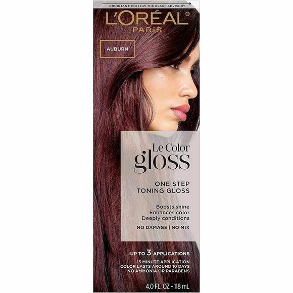 L'Oreal One Step Le Color Gloss One Step Toning Condition Shine Auburn, 3 Boxes - Picture 3 of 6